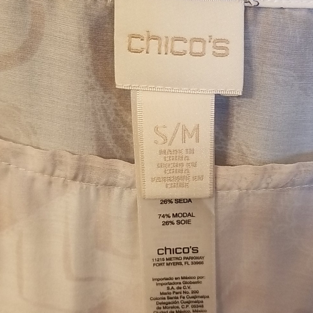 Chico's print poncho sizeS/M could fit Large - Picture 2 of 9